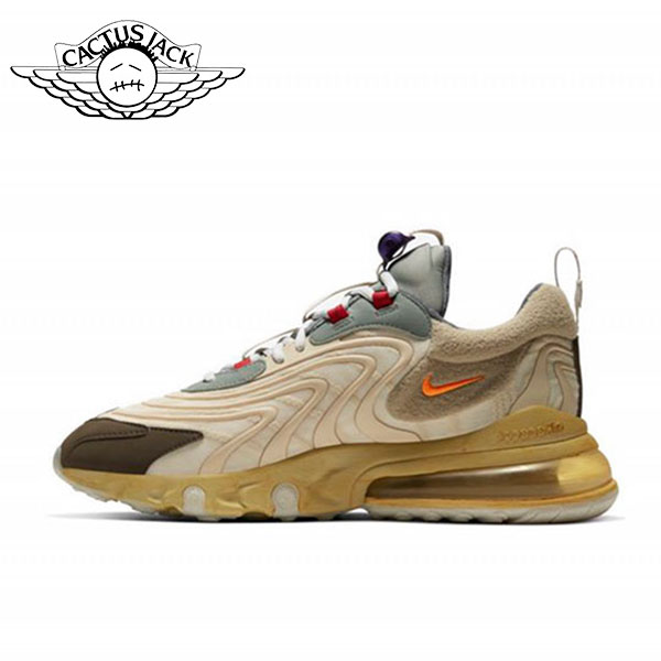 Travis Scott 270 Cactus Trils聯名款 減震耐磨 低幫跑步鞋 沙漠黃