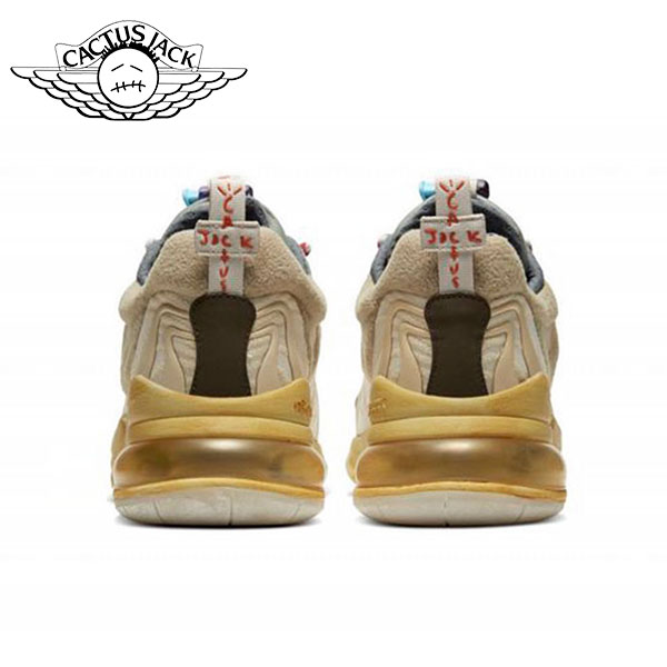 Travis Scott 270 Cactus Trils聯名款 減震耐磨 低幫跑步鞋 沙漠黃