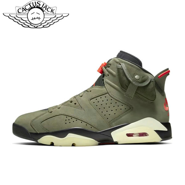 Nike Travis Scott AJ 6 Medium Olive TS聯名 中幫籃球鞋 橄欖綠