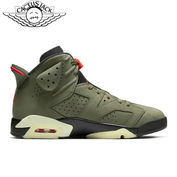 Nike Travis Scott AJ 6 Medium Olive TS聯名 中幫籃球鞋 橄欖綠