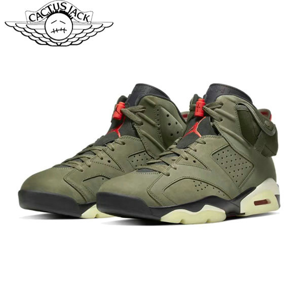 Nike Travis Scott AJ 6 Medium Olive TS聯名 中幫籃球鞋 橄欖綠