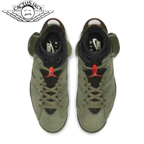 Nike Travis Scott AJ 6 Medium Olive TS聯名 中幫籃球鞋 橄欖綠