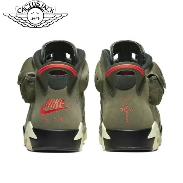 Nike Travis Scott AJ 6 Medium Olive TS聯名 中幫籃球鞋 橄欖綠