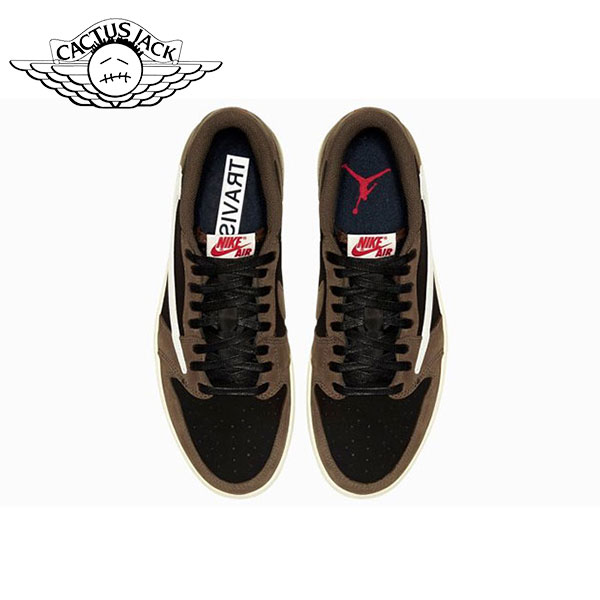 Air Jordan 1 Travis Scott OG TS SP聯名 倒鉤 耐磨防滑 復古低幫籃球鞋 棕黑
