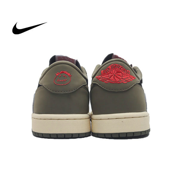 Nike Tavis Scott x Air Jordan 1 Low AJ1 TS聯名 倒鈎 低幫運動籃球板鞋 軍綠藍
