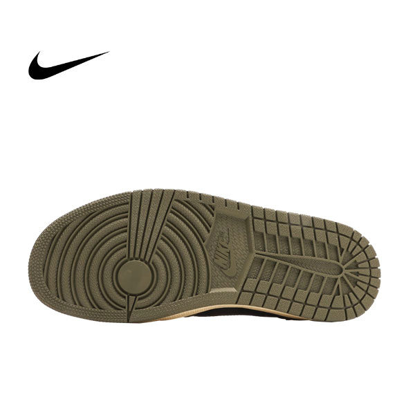 Travis Scott x Nike Air Jordan 1 Low 防滑耐磨 中幫籃球鞋 TS聯名LV倒鈎 棕黑