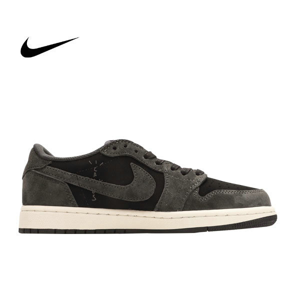 Travis Scott x Nike Air Jordan 1 Low OG SP 中幫復古籃球鞋 TS聯名LV倒鈎 灰黑