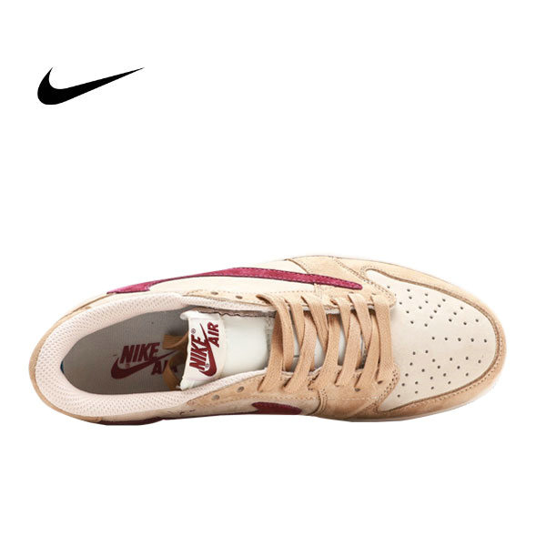 Travis Scott x Nike Air Jordan 1 Low OG SP 復古中幫籃球鞋 TS聯名LV倒鈎 白粉紅