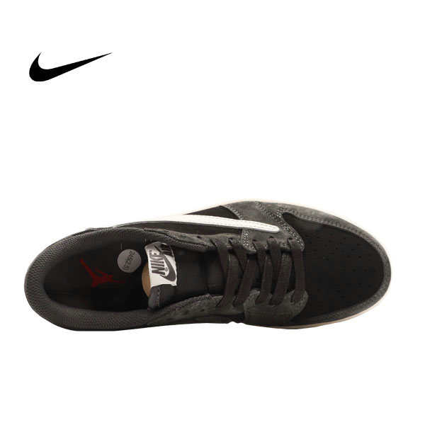 Travis Scott x Nike Air Jordan 1 Low OG SP 中幫復古籃球鞋 TS聯名LV倒鈎 灰黑