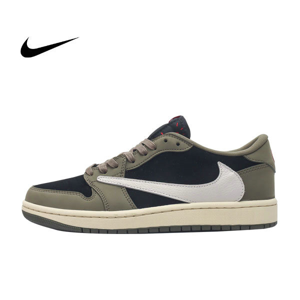 Nike Tavis Scott x Air Jordan 1 Low AJ1 TS聯名 倒鈎 低幫運動籃球板鞋 軍綠藍