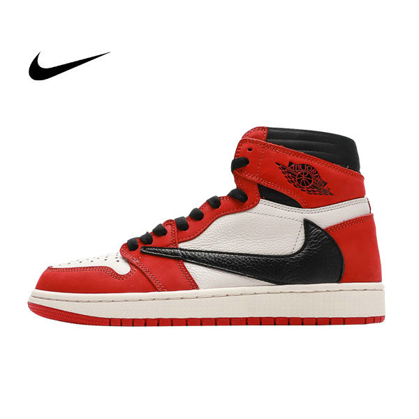 Travis Scott x Fragment x Air Jordan AJ1 High OG SP “Military Blue” 閃電倒勾 高幫籃球鞋 白紅黑