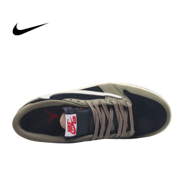 Nike Tavis Scott x Air Jordan 1 Low AJ1 TS聯名 倒鈎 低幫運動籃球板鞋 軍綠藍