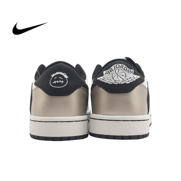 Travis Scott x Air Jordan 1 Low AJ1 TS聯名 倒鈎 低幫復古籃球鞋 白黑