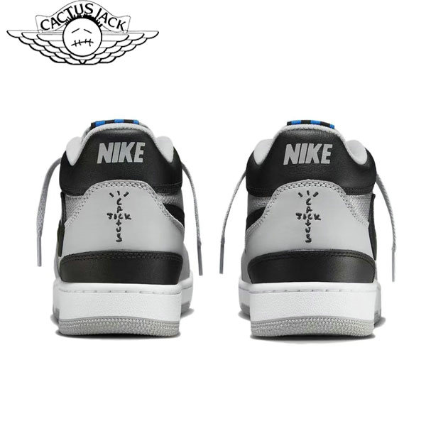 Travis Scott x Nike Mac Attack 倒鈎 舒適透氣 低幫板鞋 灰藍