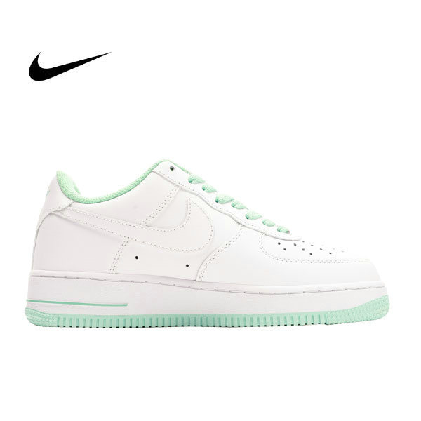 Nike Travis Scott x Air Force 1 Low 07聯名 TS刺綉 低幫耐磨板鞋 白抹茶綠